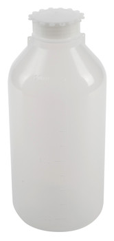 Kartell Plug Seal Round Bottles PP Narrow Mouth Closure, LDPE 1000mL