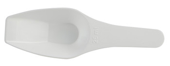 Kartell Volumetric Scoops Measuring Flat Bottom, PP, 25mL CS/4