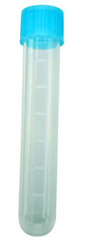 Kartell Test Tube  with Screw Caps, PP/LDPE 16mm, Blue CS/100