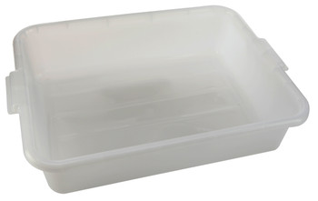 Plastic Tote Box, HDPE, Natural