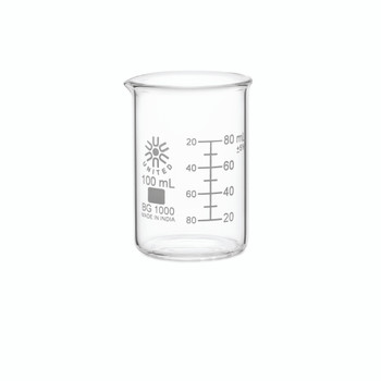 Beakers, Low Form, Borosilicate Glass, 100mL-12pk