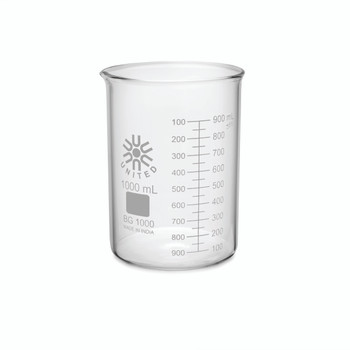 Beakers, Low Form, Borosilicate Glass, 1000mL-6pk