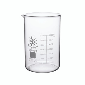 Beaker, Low Form, Borosilicate Glass, 10000mL