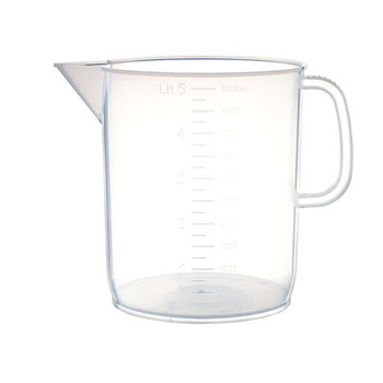 BEAKERS WITH HANDLE, SHORT FORM, PP, 5000mL