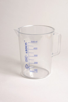 BEAKERS W/HANDLE, PRINTED GRADUATIONS, PMP, 250 mL, 6/PK