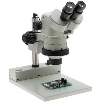 Stereo Zoom Binocular Microscope on Stand PLED