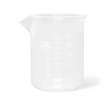 BEAKERS, NEW STYLE, PP, 50 mL, PK/12