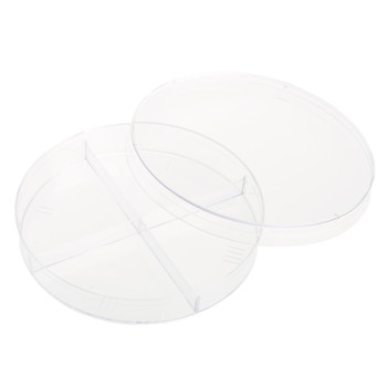 100mm x 15mm Petri Dish, 4 Compartments, Sterile