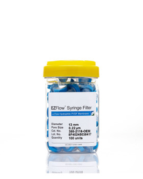 EZFlow  Syringe Filter-Sample Prep, 0.22um Hydrophilic PVDF, 13mm
