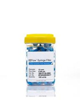 EZFlow  Syringe Filter-Sample Prep, 0.45um Hydrophilic PVDF, 13mm