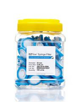 EZFlow  Syringe Filter-Sample Prep, 0.45um Hydrophilic PVDF, 33mm