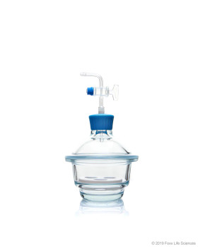 Desiccator Vacuum, Stopcock with PTFE spindle and Porcelain plate, 100mm, Borosilicate
