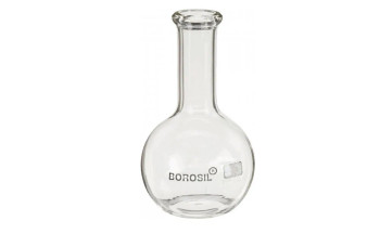 Borosil Flasks, Boiling, Flat Bottom, Beaded Rim, 250mL