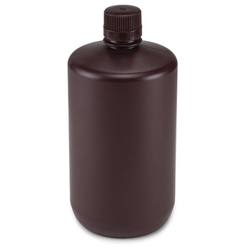 Bottle, Amber Narrow Mouth, Round, PP, 2 Liter
