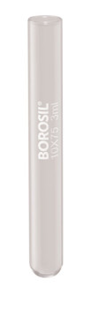 Borosil Reusable Test Tubes with Plain End, 15 mL, 15 mm x 150 mm (OD x H), 400/CS