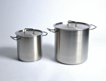 UTILITY TANKS WITH LID (STOCK POTS), STAINLESS STEEL, 17 L