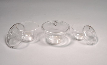 Crucibles, Glass, 150 mL Lid