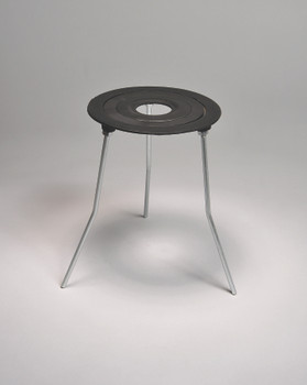 Tripod Stands with Concentric Rings, Cast Iron, TCR8X9