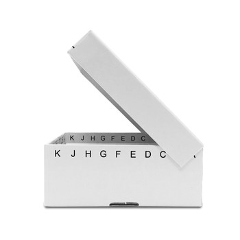 FlipTop Hinged Cardboard Freezer Boxes, 81-place, white, 5/pk