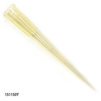 Certified Pipette Tips, 1-200uL, Universal, Yellow, 54mm, STERILE - Racked - 96/Rack - 10 Racks/Box - Box of 960