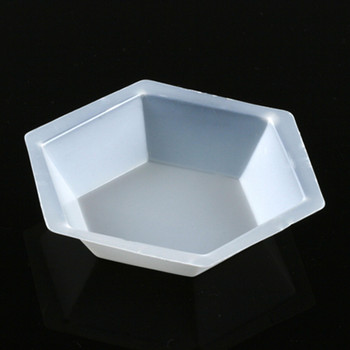 Hexagonal Plastic Anti-Static Weighing Dishes, 350 mL (case of 500)