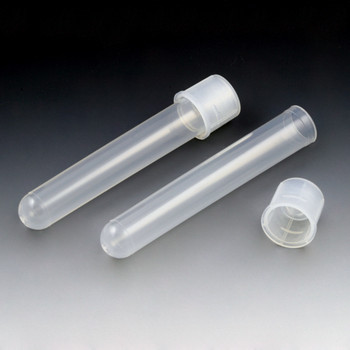 Plastic Culture Tubes (17 x 100 mm), 14mL - PS - STERILE - Attached Dual Position Cap - Case of 500