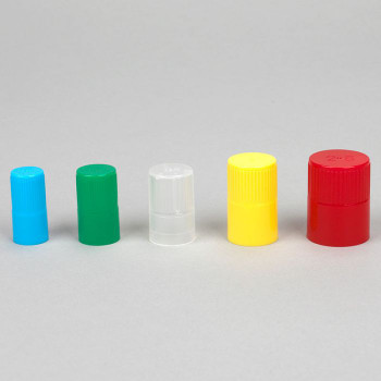 Diamond Culture Tube Caps, For 25mm Glass Culture Tubes Red Case of 500