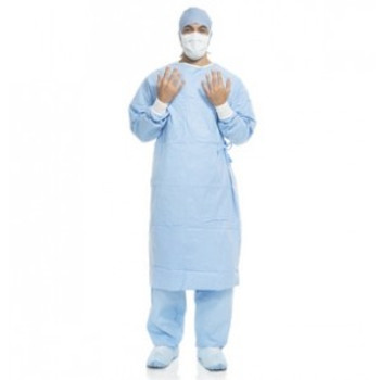 Aero Blue Surgical Gown, Large, Non Sterile, 40/cs