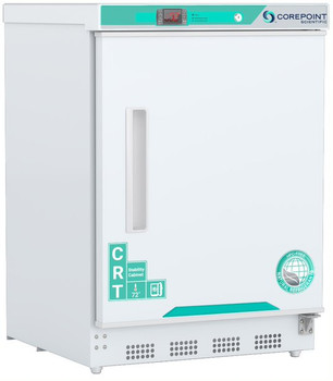Corepoint Scientific White Diamond Series Controller Room Temperature Cabinet, 4.6 Cu. Ft., Built-In, Solid Door