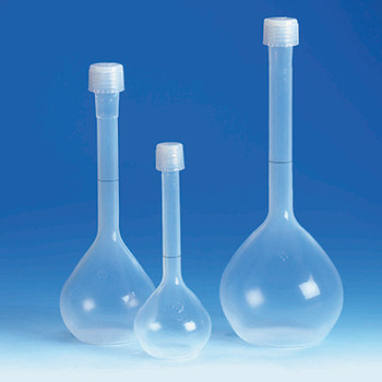 Volumetric Flask, PFA, PFA Cap, Class A, 250mL, 2/pack