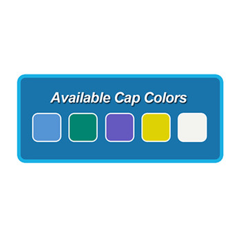 Purple Replacement Caps for Hybex Media Storage Bottles, GL45, 10pk