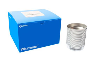 Whatman glass microfiber filters, Grade 934-AH RTU circles, diam. 47 mm, barcoded aluminum pan