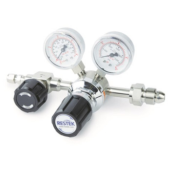 Single-Stage, Ultra-High Purity, Stainless Steel Gas Regulator, CGA 350 (H2, P5) Fittings