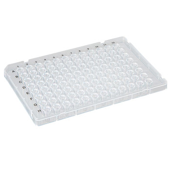 0.2mL 96-Well PCR Plate, Half Skirt (ABI-style), Ridged Rim, Clear, 10/EA