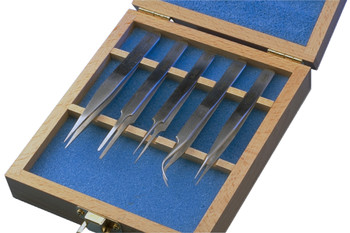Teknik 5-Piece Precision Tweezer Set