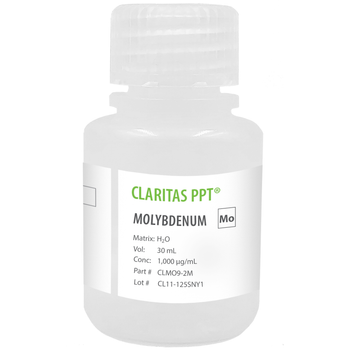 Molybdenum, 1,000ug/mL (1,000 ppm) for ICP-MS, 30 mL