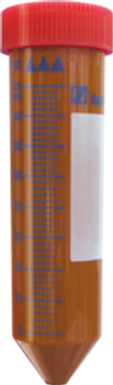 Screw cap tube, 50 ml, PP, with print, CS/300, (blue graduations)