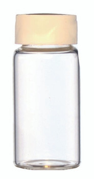KIMBLE scintillation vials with attached pulp backed foil lined PP cap, 500ea