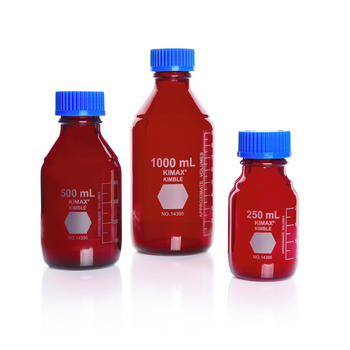 KIMBLE RAY-SORB GL 45 Media Bottle, 2000 mL