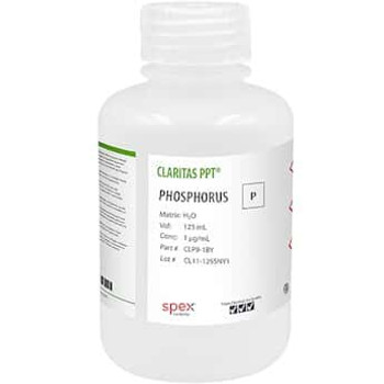 Phosphorus, 1ug/mL (1 ppm), ICP-MS, 125 mL