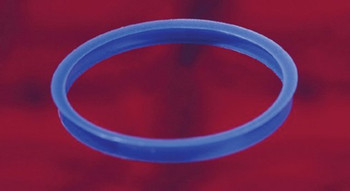 Pouring rings for Duran laboratory bottles, GL 45 neck thread, blue polypropylene