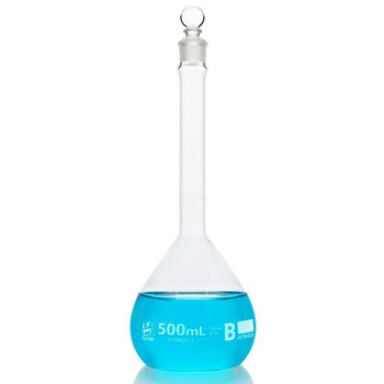 Flask, Volumetric , Globe Glass, 10mL, Class B, To Contain (TC), ASTME288, 6/Box