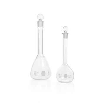 KIMBLE KIMAX Volumetric Flask, Glass Pennyhead Stopper, 1 mL