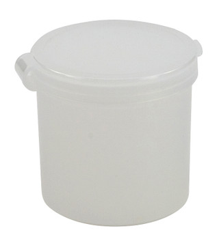 Hinged Lid Container, PE CS/100, Hinged Lid 1oz