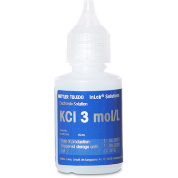 Electrolyte 3 mol/L KCl, 25 mL