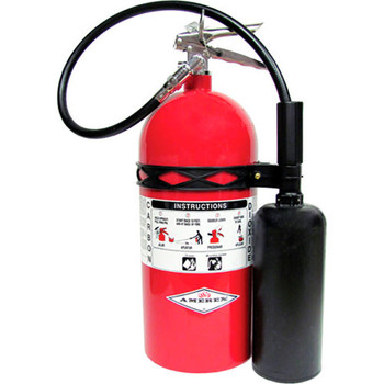 Amerex 10LB CO2 Fire Extinguisher, Wall Mount, Type B, C