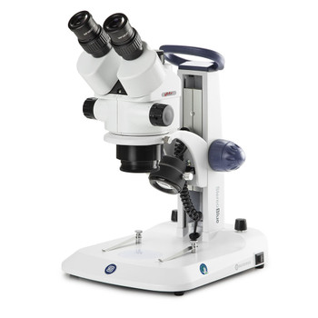 Trinocular stereo zoom microscope StereoBlue, 0.7x to 4.5x zoom objective