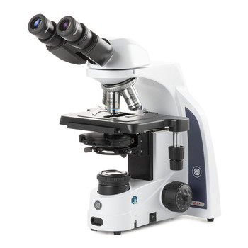 iScope binocular microscope with EWF 10x/22mm eyepieces, Plan phase PLPHI 10/20/S40/S100x oil IOS objectives, Zernike phase contrast disc condenser with darkfield stop, rackless stage and Kohler 3W NeoLED illumination