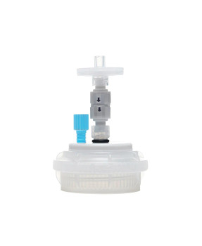 ChromCap 300 HPLC Solvent Reservoir VersaCap GL45 System with Class VI PTFE Adapter and Safety Air Inlet Valve, Cap-Only, One (1x) Ports- OD Tubing-3.2 mm (1/8) or 1.6 mm (1/16), 1/EA