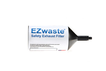 EZwaste 100 HPLC Solvent Waste System, _-28 Thread Size Replacement Chemical Exhaust Filter, Activated Carbon, 5/CS